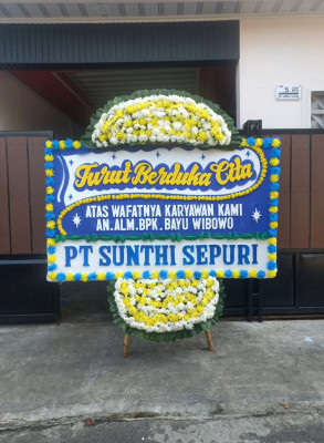 Papan Bunga Duka di Cihideung